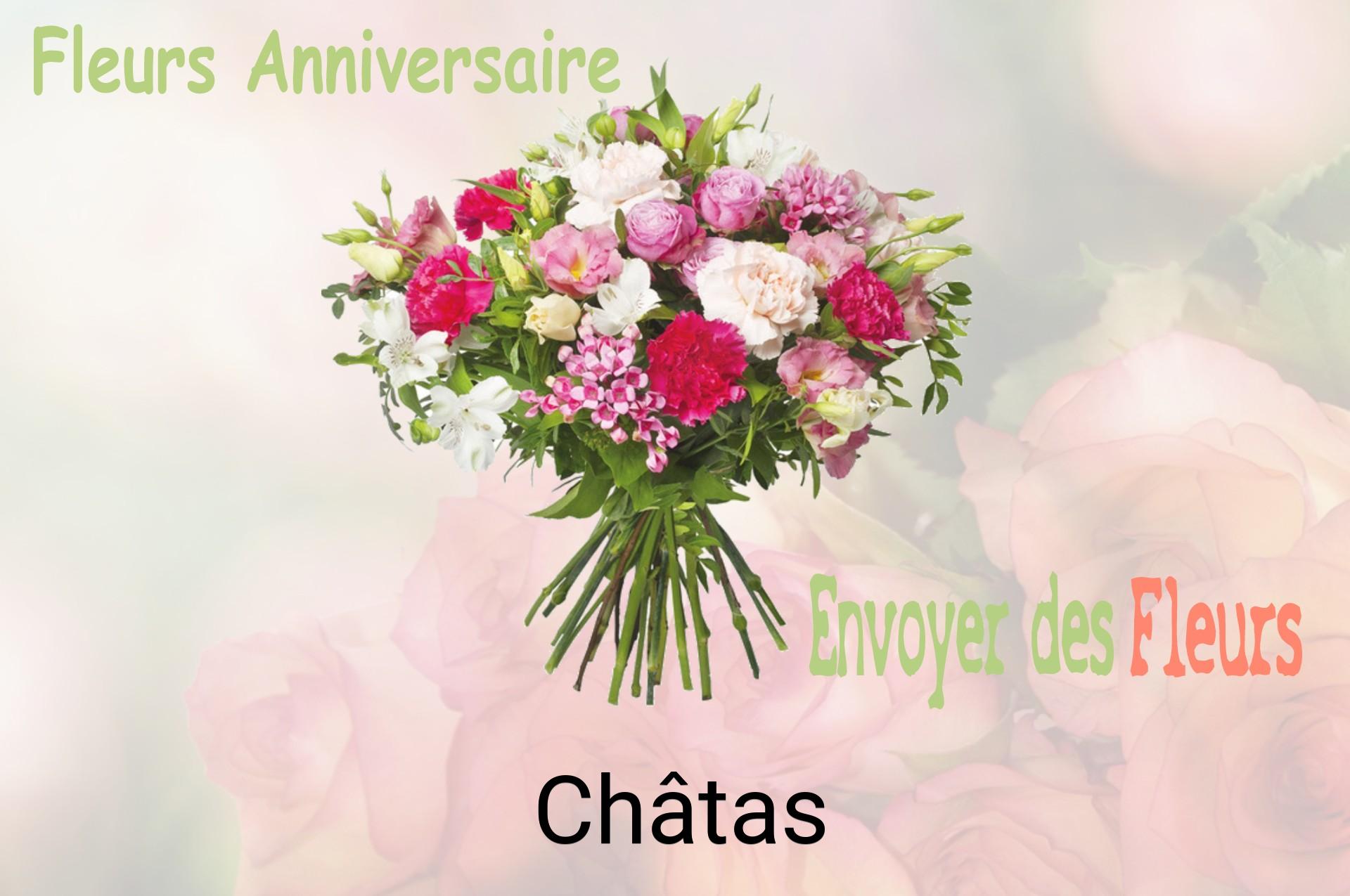 Bouquet de fleurs d’anniversaire livré à Châtas